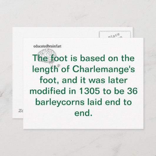 Eine Wahrheit Postkarte (Vorne/Hinten)