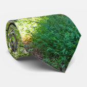 Eine Wald Walkway Bridge Neck Tie Krawatte (Gerollt)