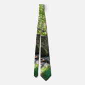 Eine Wald Walkway Bridge Neck Tie Krawatte (Rückseite)