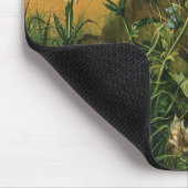 Eine Waldfläche mit Daisies, Primrosen, ... Mousepad (Ecke)