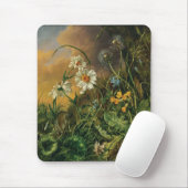 Eine Waldfläche mit Daisies, Primrosen, ... Mousepad (Mit Mouse)