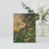 Eine Waldfläche mit Daisies, Primrosen, ... Postkarte (Stehend Vorderseite)