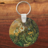 Eine Waldfläche mit Daisies, Primrosen, ... Schlüsselanhänger (Vorderseite)