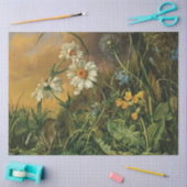 Eine Waldfläche mit Daisies, Primrosen, ... Seidenpapier (Basteln)