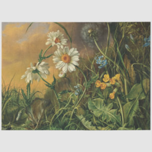 Eine Waldfläche mit Daisies, Primrosen, ... Seidenpapier