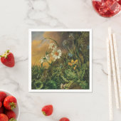 Eine Waldfläche mit Daisies, Primrosen, ... Serviette (Beispiel)