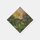 Eine Waldfläche mit Daisies, Primrosen, ... Serviette (Ecke)