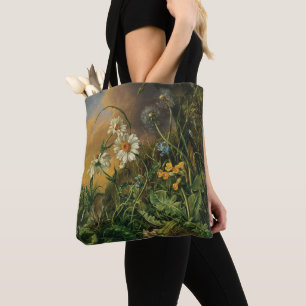 Eine Waldfläche mit Daisies, Primrosen, ... Tasche