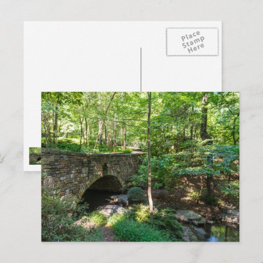 Eine Waldrandbrücke Postkarte (Vorne/Hinten)