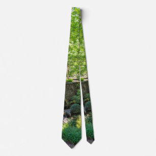 Eine Walkway-Brücke durch das Wald Neck Tie Krawatte
