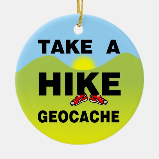 Eine Wanderlandschaft machen Keramik Ornament (Vorne)