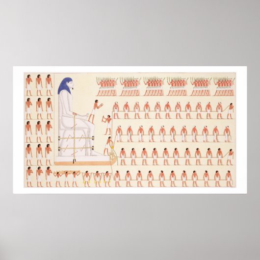 Eine Wandmalerei in Beni Hasan, in der die bewegen Poster (Vorne)