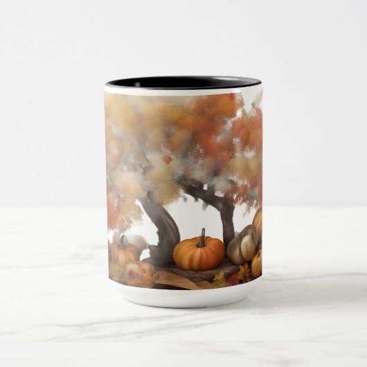 Eine warme und farbenfrohe Herbstszene Tasse (Zentrum)