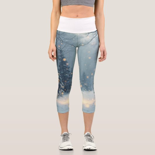 Eine warme Wintergeschichte Capri Leggings (Vorderseite)
