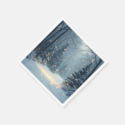 Eine warme Wintergeschichte Serviette (Ecke)