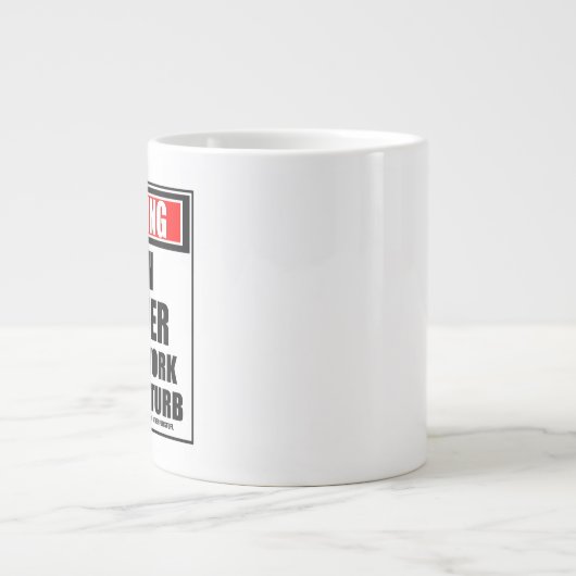 Eine Warnung an Lateinlehrer bei der Arbeit stört Jumbo-Tasse (Vorderseite)