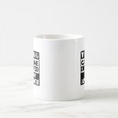 Eine Warnung vor Koffeinmangel ist nicht lustig Kaffeetasse (Mittel)