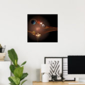 Eine Wartezeit Poster (Heimbüro)