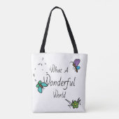 Eine was für wunderbare WeltTasche Tasche (Rückseite)