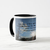 EINE WAS FÜR WUNDERBARE WELTvers-TASSE Tasse (Vorderseite Links)