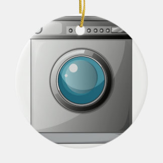 Eine Waschmaschine Keramikornament