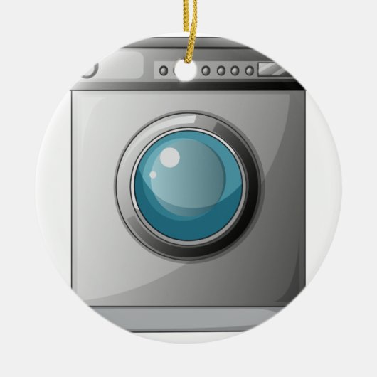 Eine Waschmaschine Keramikornament (Vorne)