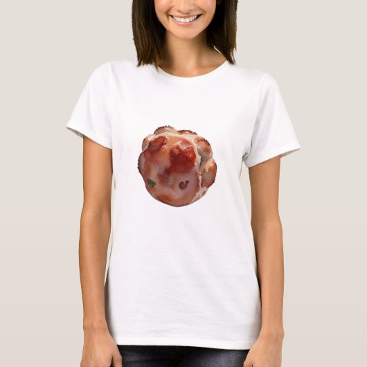 Eine Wasserfarbe, die Meatball Zeichne T-Shirt (Vorderseite)