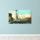 Eine Wasserfront für die Alaska-Szene Leinwanddruck (Insitu (Holzboden))