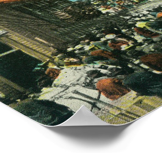 Eine Wasserfront für die Alaska-Szene Poster (Ecke)