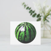 eine Wassermelone Postkarte (Stehend Vorderseite)