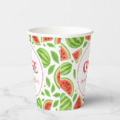Eine Wassermelonen-Geburtstagsfeier Pappbecher (Rechts)