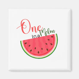 Eine Wassermelonen-Geburtstagsmagnet  Magnet