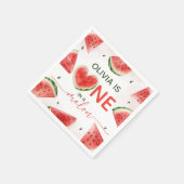 Eine Wassermelonen-Geburtstagsserviette Serviette (Ecke)