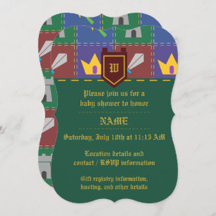 Eine Wee's Fantasy Quilt Baby Shower Einladung