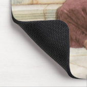 Eine weibliche Abbildung Mousepad (Ecke)