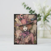 Eine weibliche Mad Hatter Postkarte (Stehend Vorderseite)