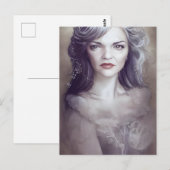 Eine weibliche Postkarte (Vorne/Hinten)