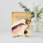 Eine weibliche Schätzung Postkarte (Stehend Vorderseite)