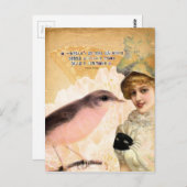 Eine weibliche Schätzung Postkarte (Vorne/Hinten)