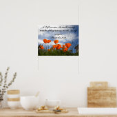 Eine weiche Antwort macht sich wrath... Poster (Küche)