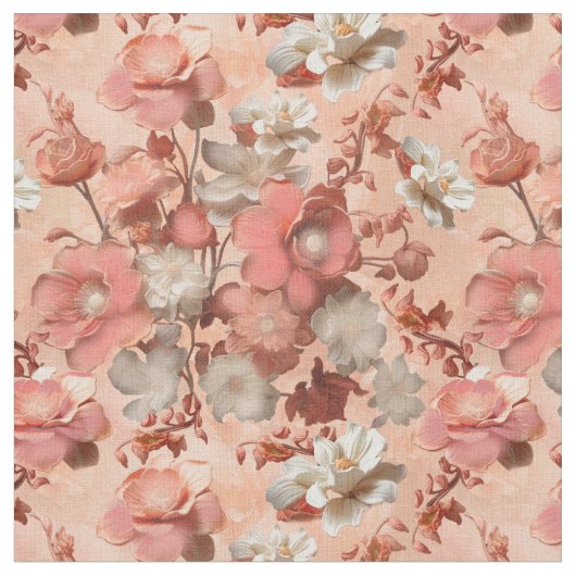 Eine weiche, rosa Pfirsichhue namens Peach Fuzz Stoff (Nahaufnahme)