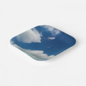 Eine Weichheit den Wolken Pappteller (Gewinkelt)