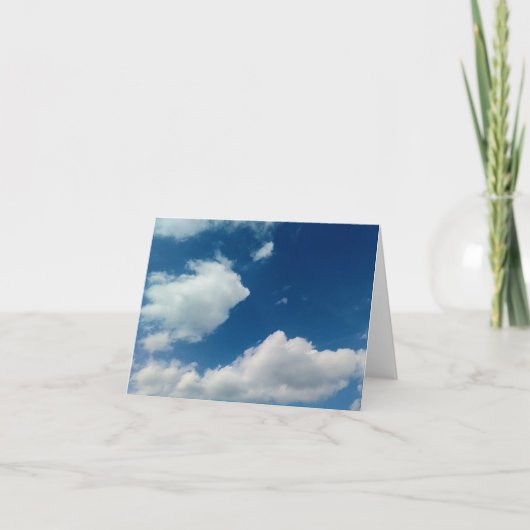 Eine Weichheit gegenüber den Wolken Dankeskarte (Vorderseite)