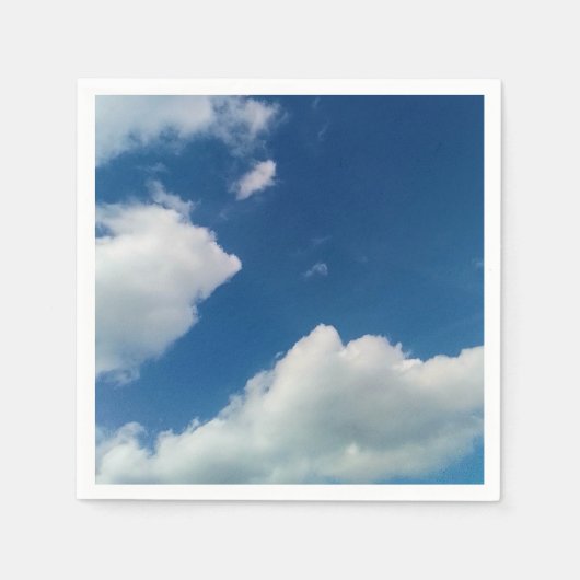 Eine Weichheit gegenüber den Wolken Serviette (Vorderseite)