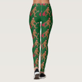 Eine Weihnachtensankt Squatch Squatchy Leggings (Rückseite)