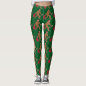 Eine Weihnachtensankt Squatch Squatchy Leggings (Vorderseite)