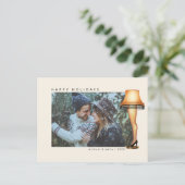 Eine weihnachtliche Lampe | FOTO Feiertagspostkarte (Stehend Vorderseite)