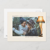 Eine weihnachtliche Lampe | FOTO Feiertagspostkarte (Vorne/Hinten)