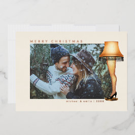 Eine weihnachtliche Lampe | FOTO Folien Feiertagskarte