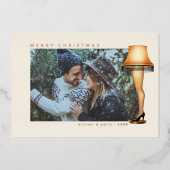 Eine weihnachtliche Lampe | FOTO Folien Feiertagskarte (Vorderseite)